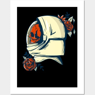 Skeleton Astronaut Posters and Art